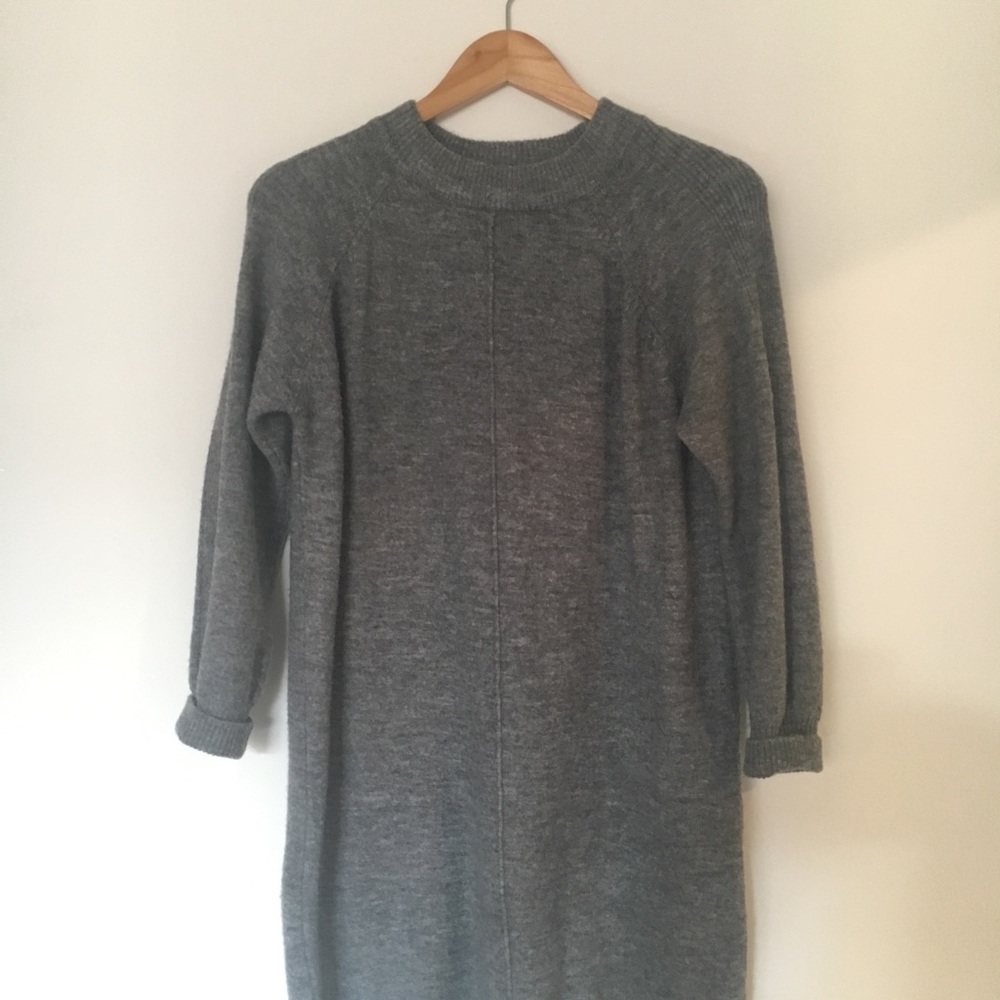 TOPSHOP: Grey sweater dress, slouchy fit